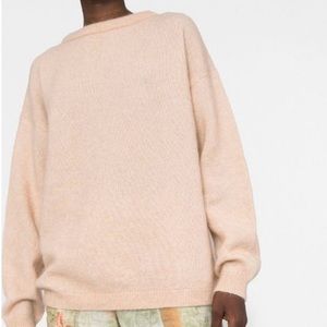 Acne baby pink dramatic MOH sweater size M